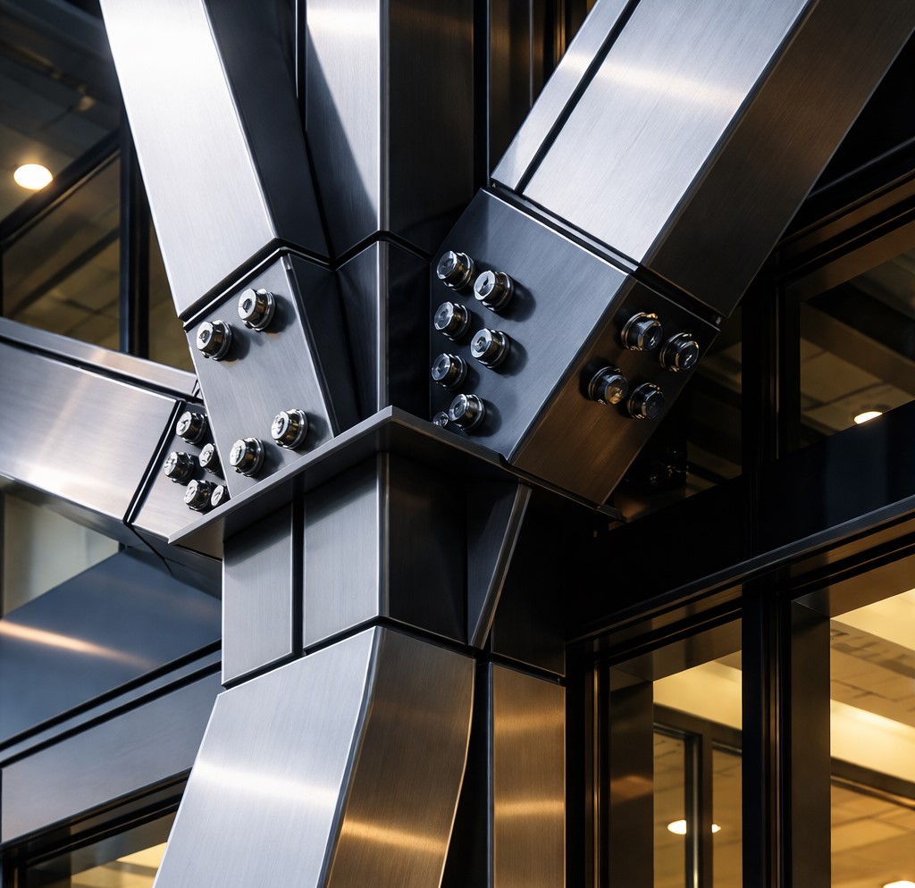 Heavy structural steel I-beams and columns